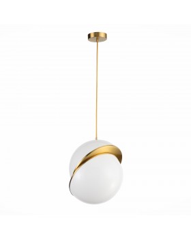 SL1164.323.01 Светильник подвесной ST-Luce Латунь/Белый E27 1*60W LAICO-foto2