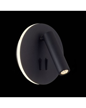 SL1586.413.01 Светильник настенный Черный LED 1*8W 3000K 624Lm Ra>80 24° IP20 L-xW140xH140 170-240V BONDI-foto5