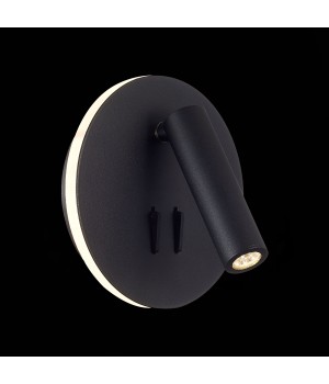SL1586.413.01 Светильник настенный Черный LED 1*8W 3000K 624Lm Ra>80 24° IP20 L-xW140xH140 170-240V BONDI-foto5