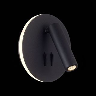 SL1586.413.01 Светильник настенный Черный LED 1*8W 3000K 624Lm Ra>80 24° IP20 L-xW140xH140 170-240V BONDI-foto5