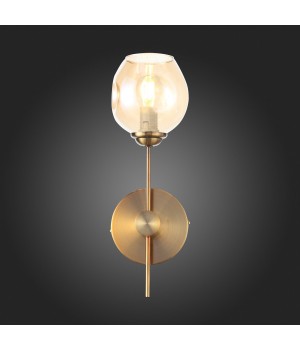 SL1500.201.01 Светильник настенный ST-Luce Золотистый/Янтарный E14 1*40W FOVIA-foto8