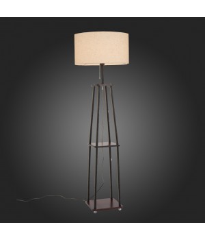 SLE302.405.01 Торшер ST-Luce Черный, Коричневый/Бежевый E27 1*40W (из 2-х коробок) MENOLA-foto5