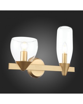 SL1119.201.02 Светильник настенный ST-Luce Золотистый/Прозрачный E14 2*40W TENERESA-foto9
