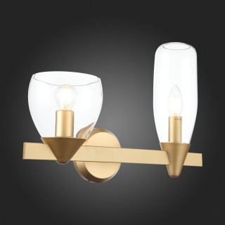 SL1119.201.02 Светильник настенный ST-Luce Золотистый/Прозрачный E14 2*40W TENERESA-foto9