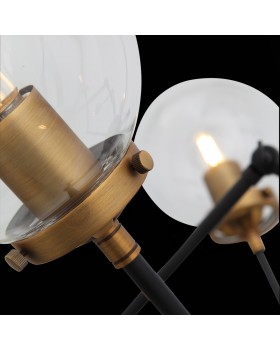 SL234.402.08 Люстра потолочная ST-Luce Черный, Золото/Прозрачный E27 8*40W (из 2-х коробок) VARIETA-foto9