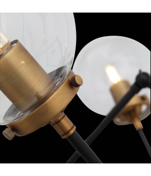 SL234.402.08 Люстра потолочная ST-Luce Черный, Золото/Прозрачный E27 8*40W (из 2-х коробок) VARIETA-foto9