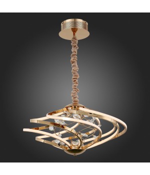 SL924.203.08 Люстра подвесная ST-Luce Золотистый, Прозрачный/Белый LED 1*46W 4000K MULINELLO-foto5