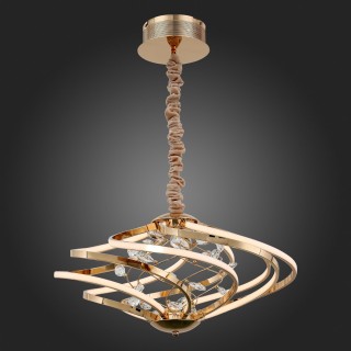 SL924.203.08 Люстра подвесная ST-Luce Золотистый, Прозрачный/Белый LED 1*46W 4000K MULINELLO-foto5