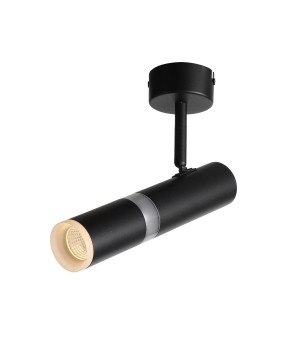 ST106.402.08 Светильник потолочный Черный LED 1*8W 3000K 624Lm Ra>80 D50xH165 170-240V ESCOPIO-foto2