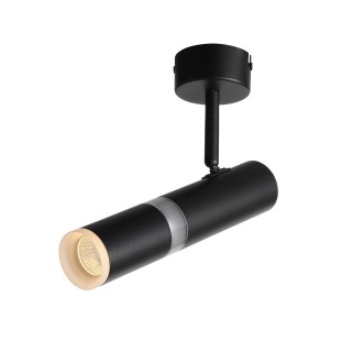 ST106.402.08 Светильник потолочный Черный LED 1*8W 3000K 624Lm Ra>80  D50xH165 170-240V ESCOPIO-foto2