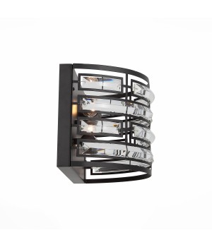 SL665.401.02 Бра ST-Luce Черный/Черный, Прозрачный E14 2*40W CHIAREZZA-foto2