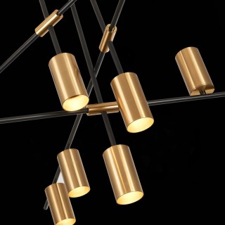 SL1206.402.12 Светильник потолочный ST-Luce Черный/Латунь GU10 12*7W SORMANO-foto7