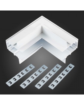 ST007.549.00 Внутренний угол-соединитель для встраиваемого магнитного шинопровода ST-Luce Белый ST007-foto3