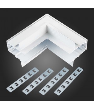 ST007.549.00 Внутренний угол-соединитель для встраиваемого магнитного шинопровода ST-Luce Белый ST007-foto3