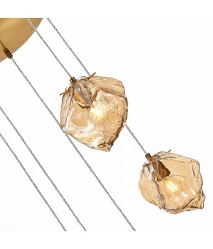 SL1175.303.05 Светильник подвесной ST-Luce латунь/янтарный E14 5*40W Portici-foto3