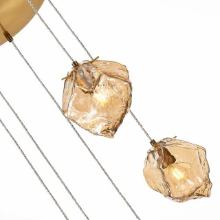 SL1175.303.05 Светильник подвесной ST-Luce латунь/янтарный E14 5*40W Portici-foto3