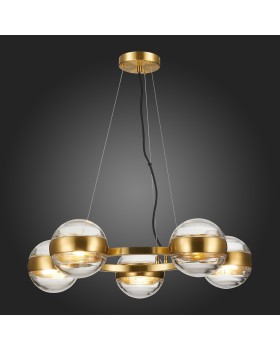 SL1156.303.05 Светильник подвесной ST-Luce Латунь/Прозрачный G9 5*5W BALA-foto7