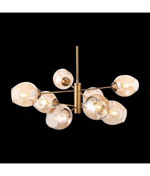 SL1500.203.08 Светильник подвесной ST-Luce Золотистый/Янтарный E14 8*40W FOVIA-foto6