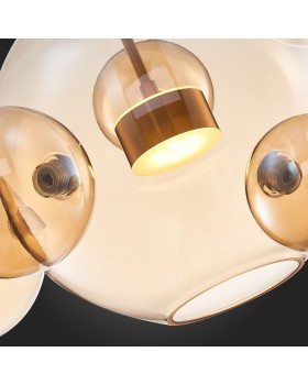 SL1133.313.01 Светильник подвесной ST-Luce Латунь/Коньячный LED 1*10W 3000K BOPONE-foto9