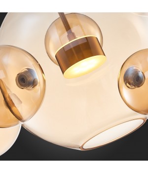 SL1133.313.01 Светильник подвесной ST-Luce Латунь/Коньячный LED 1*10W 3000K BOPONE-foto9