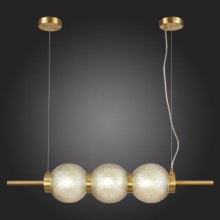 SL1155.313.03 Светильник подвесной ST-Luce Латунь/Коньячный E14 3*40W MARENA-foto5