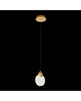 SL6104.203.01 Подвес ST-Luce Золотистый/Прозрачный,С пузырьками воздуха LED 1*3W 3000K Montecelio-foto4