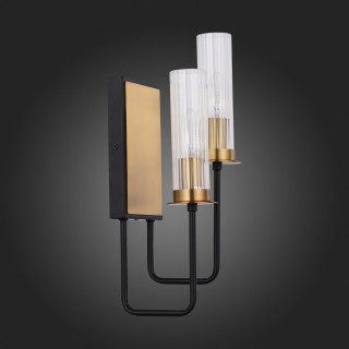 SL336.301.02 Бра ST-Luce Коричневый, Бронза/Прозрачный E14 2*60W DELAVERA-foto6