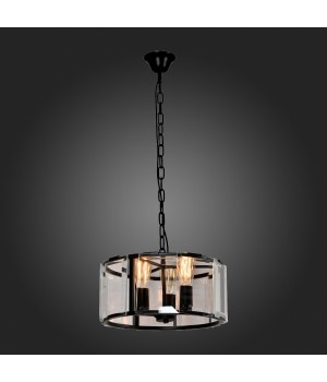 SL276.403.05 Люстра подвесная ST-Luce Черный/Прозрачный E27 5*60W PELTRO-foto3