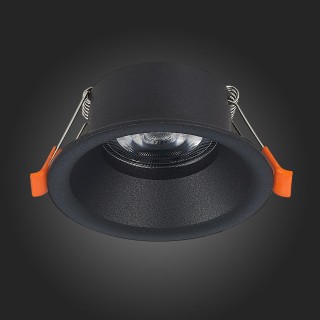 ST201.408.01 Св-к встр. Мат. черный GU10 1*50W  D89xH40 220V Без ламп NOBARRA-foto8