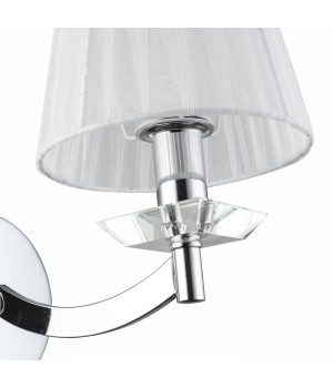 SL1756.101.01 Светильник настенный ST-Luce Хром/Светло-серый E14 1*40W BELLO-foto3