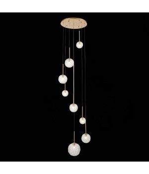 SL1152.203.08 Светильник подвесной ST-Luce Золотистый/Прозрачный G9 8*5W ARCOBALINO-foto7