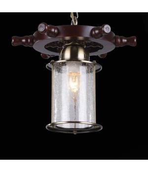 SL150.303.01 Светильник подвесной ST-Luce Бронза, коричневый/Прозрачный с эфектом трещин E27 1*40W VOLANTINO-foto3
