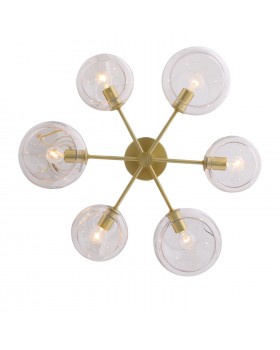 SL434.202.06 Люстра потолочная ST-Luce Латунь/Прозрачный E14 6*40W CALMARE-foto3