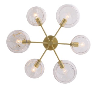 SL434.202.06 Люстра потолочная ST-Luce Латунь/Прозрачный E14 6*40W CALMARE-foto3