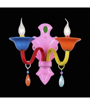 SL672.961.02 Бра ST-Luce Разноцветный/Разноцветный E14 2*40W DELIZIA-foto4