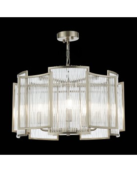 SL1234.103.05 Люстра подвесная ST-Luce Никель/Прозрачный, Никель E14 5*60W Cosenza-foto5