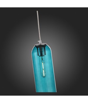 SL1145.183.01 Светильник подвесной ST-Luce Хром/Голубой E27 1*60W CALLANA-foto9