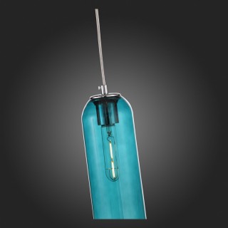 SL1145.183.01 Светильник подвесной ST-Luce Хром/Голубой E27 1*60W CALLANA-foto9