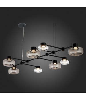 SL6005.403.08 Светильник подвесной ST-Luce Черный/Дымчатый, Прозрачный LED 8*3W 3000K Vallo-foto4