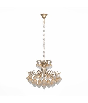 SL659.303.04 Люстра подвесная ST-Luce Золотистый/Золотистый E14 4*40W FRUTTI-foto2