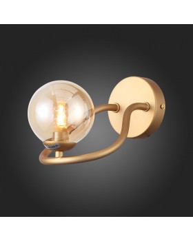 SL1502.201.01 Светильник настенный ST-Luce Золотистый/Янтарный G9 1*5W LEGATEZZA-foto5