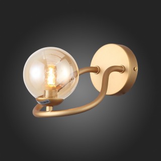 SL1502.201.01 Светильник настенный ST-Luce Золотистый/Янтарный G9 1*5W LEGATEZZA-foto5