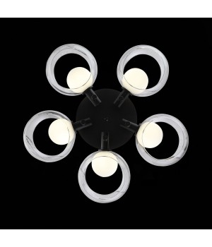 SL1483.402.05 Светильник потолочный ST-Luce Черный/Прозрачный, Белый G9 5*5W ELLETO-foto7