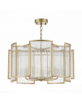 SL1234.203.05 Люстра подвесная ST-Luce Шампань/Прозрачный, Шампань E14 5*60W Cosenza-foto2