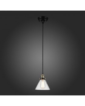 SL237.403.01 Светильник подвесной ST-Luce Черный, бронза/Прозрачный E27 1*40W EVOLUTO-foto3