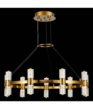 SL6007.203.18 Люстра подвесная ST-Luce Латунь/Прозрачный LED 18*2,5W 4000K GEMINA-foto4