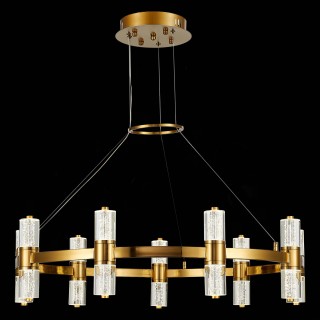 SL6007.203.18 Люстра подвесная ST-Luce Латунь/Прозрачный LED 18*2,5W 4000K GEMINA-foto4