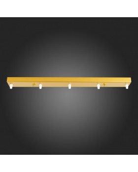 SL001.213.05 Потолочное крепление на 5 ламп (прямоугольное) ST-Luce Золотистый SL001-foto3