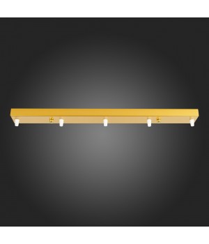 SL001.213.05 Потолочное крепление на 5 ламп (прямоугольное) ST-Luce Золотистый SL001-foto3