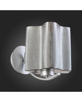 SL117.701.01 Бра ST-Luce Серебристый/Дымчатый E27 1*60W ONDE-foto4